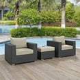 thumbnail image 5 of Modway Sojourn 3 Piece Outdoor Patio Sunbrella Sectional Set, Multiple Colors, 5 of 7