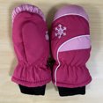 thumbnail image 3 of Billuyoard 3 pares de manoplas para niños, impermeables, con gancho, portátiles, cómodos, accesorios de esquí, diseño grueso para actividades al aire Suministros térmicos Rosado Billuyoard HA059231-05B, 3 of 5