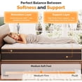 thumbnail image 6 of 10 Inch Twin XL Hybrid Memory Foam Mattress with Pocket Coils for College Dorms, 6 of 8