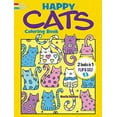 thumbnail image 2 of Dover Animal Coloring Books Happy Cats Coloring Book/Happy Cats Color by Number: 2 Books in 1/Flip and See!, (Paperback), 2 of 3