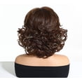 thumbnail image 4 of Peluca Bob Corta de 10 Pulgadas para Mujer, Olas Suaves, Sintética con Flequillo, Color Marrón Oscuro, para Uso Diario, 4 of 11