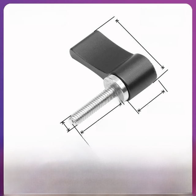 Tornillo de mango de aleación de aluminio ajustable M4M5 Tornillo de mano elástico ajustable tipo L de 7 palabras Accesorios de fotografía Perilla