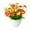 Orange, variant on Artificial Pansy Flowers 3 Assorted Colors UV Resistant Faux Silk Flowers for Outdoor Indoor Porch Garden Window Box Patio Planters Decor