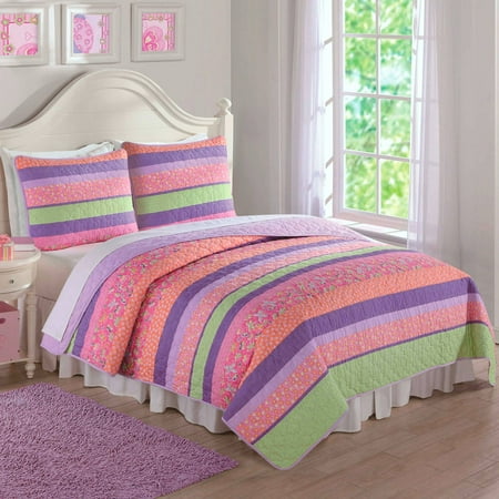 annas pastel stripe bedding quilt set walmart com annas pastel stripe bedding quilt set walmart com