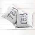 thumbnail image 6 of Ambesonne Saying Throw Pillow Cover 2 Pack, Happy Weekend Theme Graphic, 24", Purple Grey, 6 of 7