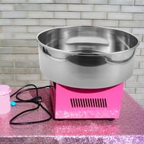 TEHAUX 2Pcs Stainless Steel Round Cake Tray Commercial Grade Cotton Candy Machine Basin Replacement Silver