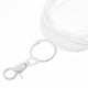 thumbnail image 4 of Monedero transparente con llavero, cartera portátil, pequeña, transparente, con cremallera, impermeable, para monedas de mujer., 4 of 7