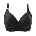 thumbnail image 3 of Wiyuqeen Bras for Women No Underwire Pink Ribbon Supportive Everyday Bras Plus Size Full Coverage Push Up Bralettes, 3 of 5