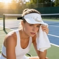 thumbnail image 4 of Roiihwy Hat with Fan, Visor Fan Hat USB Rechargeable Long-Lasting Battery Life, Sun Hat Summer Hat for Outdoor Fishing, Hiking Gardening, White, 4 of 6