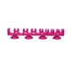thumbnail image 1 of GOOHOCHY Porta brochas de maquillaje de silicona portátil con 4 ventosas Brocha de maquillaje Organizador de cosméticos Estante de brochas de secado Herramienta de belleza (Rosa roja), 1 of 7