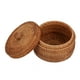 thumbnail image 1 of Cesta de almacenamiento hecha a mano, estuche tejido de flores, contenedor de almacenamiento de ratán tejido, Color aleatorio, 1 of 6