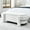 White, variant on Fluffy Chenille Material | Multiple Functional Uses like Shoe Bench & Window Seat | Offers Superior Sitting Experience
