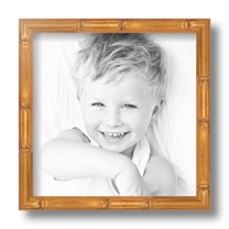 ArtToFrames 9x9 Inch Gold Bamboo Picture Frame, This Multi Wood Poster Frame is Great for Your Art or Photos, Comes with Regular Glass (4875)
