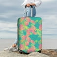 thumbnail image 7 of Logiee Colorful Palm Leaves Print Travel Luggage Cover,Suitcase Protector, Washable Elastic Suitcase Baggage Cover,Closure for Wheeled Suitcase Fit 18-32 Inch Luggage-Large, 7 of 7