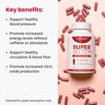 thumbnail image 3 of humanN SuperBeets Beet Root Capsules Quick Release 1000mg, Helps Support Nitric Oxide Production, Blood Pressure, Heart Health, Contains Beet Root Powder, Studied Antioxidants 90 Count Non-GMO Powder, 3 of 5