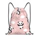 thumbnail image 1 of Fotbe Panda Bolsa Mochila con Cordón Estampada, Bolsa de Gimnasio Deportiva, Bolsa Cinch, Bolsa con Cordón para Hombres y Mujeres-Small, 1 of 6