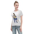 thumbnail image 4 of T-Shirt Basique à Manches Courtes pour Femmes Conan et Xiaolan, 4 of 6