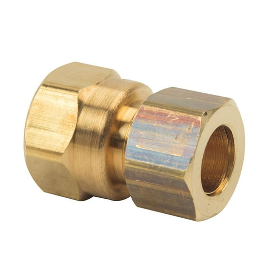 Thrifco Plumbing 4401085 66-C 1/2 Inch x 1/2 Inch Lead-Free Brass Compression FIP Adapter