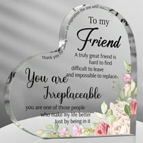 Acrylic Bestie Gifts for Women Friendship Sunflower Flower Gift Unbiological Sister Gift Christmas Birthday Thank You Gift Women Men Father's Day Gifts Thank You Home Gifts