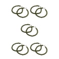 thumbnail image 2 of Vogacara Cinturón de polainas Material de poliéster de goma Correas para botas con ganchos de metal Verde Verde 5piezas Vogacara CBP214301, 2 of 5