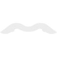 thumbnail image 2 of Ekena Millwork 72"W x 27"H x 1"P (9/12) Pitch Midway Architectural Grade PVC Gable Pediment, 2 of 5