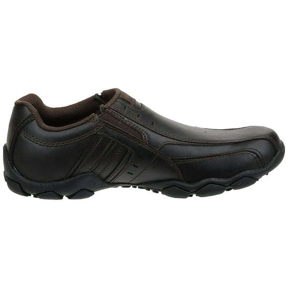 Skechers USA Men's Diameter-Nerves Slip-On Loafer,9 M US,Brown Leather