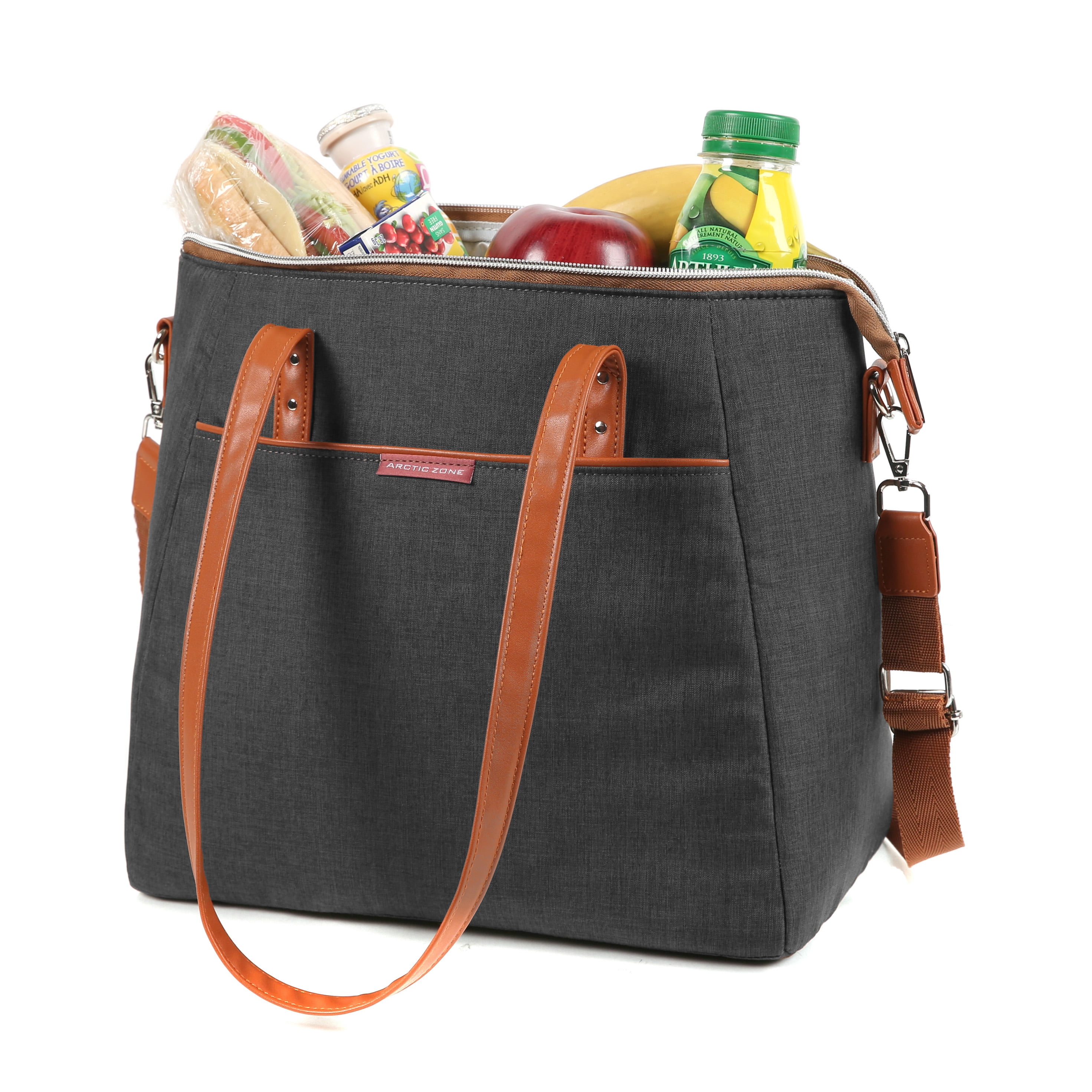 Arctic Zone Vienna Lunch Tote, Lunch Bag For Women, Heathered Gray