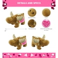 thumbnail image 2 of DolliBu Happy Mother's Day Super Soft Moose Plush Bank - Cute Stuffed Animal with Pink Heart Message for Best Mommy, Grandma, Wife, Daughter - Cute Wild Life Plush Accessory Toy Gift - 9" Inches, 2 of 6