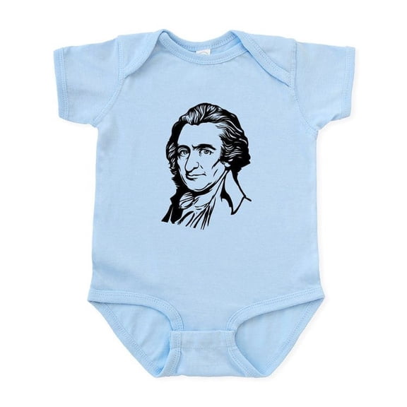CafePress - Thomas Paine Infant Bodysuit - Baby Light Bodysuit, Size Newborn - 24 Months