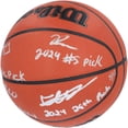 thumbnail image 3 of 2024 NBA Draft Picks Autographed Wilson Official Game Basketball Featuring Alexandre Sarr, Ron Holland, Rob Dillingham, and Isaiah Collier with Multiple Inscriptions - Limited Edition of 12 - Fanatics, 3 of 4