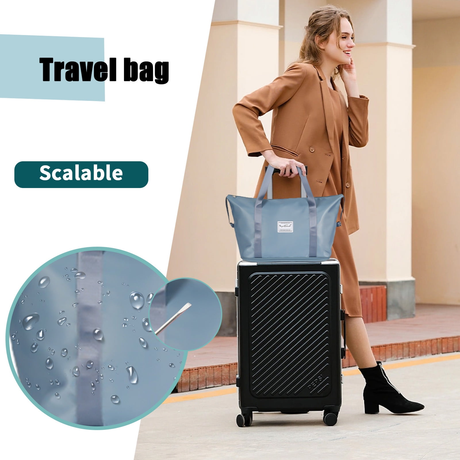 Sac De Voyage Extensible Pour Homme Et Femme, Sac De Sport, Sac De Sport, Sac De Week-End, Sac