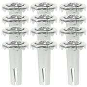 30pcs Caster Sockets Metal Caster Stem Sleeves Professional Replacements for Wood Caster
