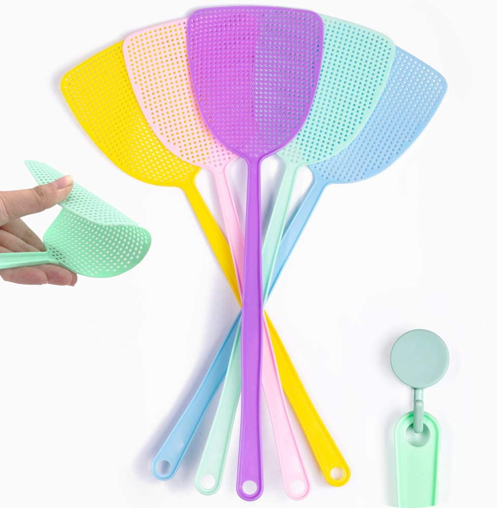 3PC Multicolour Fly Swat Swatter Bug Wasp Insect Mosquito Killer Home Clean 