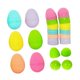 thumbnail image 5 of 12 piezas de huevos de Pascua de 12 piezas rellenos de canasta de pascua 2.36 pulgadas coloridas decoración de la fiesta del tema de la Pascua para, 5 of 9