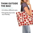 thumbnail image 2 of Disketp Red Strawberry Bolsa Tote Estampada para Mujer, Bolso de Hombro y de Mano para Compras y Viajes, 2 of 8