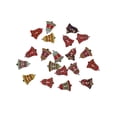 thumbnail image 2 of 5x20 Piezas Campana De Navidad Botones De Madera Botones De Costura Adornos Piezas De Bricolaje, 2 of 8