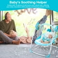 thumbnail image 5 of Yadala Baby Swing, Foldable Baby Swing for Infants with Adaptable Speeds, Music, 0-9 Months, Blue, 5 of 8