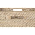 thumbnail image 2 of Kouboo Loma Decorative Square Rattan Storage Basket with Handles, Coastal Inspired Handwoven Rattan Basket for Home Organization & Décor, Latte, 2 of 7