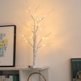 thumbnail image 3 of Decoración De Pascua, (Blanco Cálido) Temporizador Árbol De Pascua Con Pilas, Árbol De Abedul Iluminado Con Luz Led, Luz De Árbol Artificial Para Decoración De Pascua, 45, 3 of 3