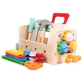 thumbnail image 2 of Juego de tuercas y pernos de juguetes de construcción Montessori, caja de herramientas, juguetes, juego de herramientas para niños para preescolar, 2 of 9