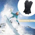 thumbnail image 5 of Guantes cálidos de invierno para mujer con dedos sensibles a la pantalla táctil Guantes de gamuza de otoño e invierno, 5 of 5