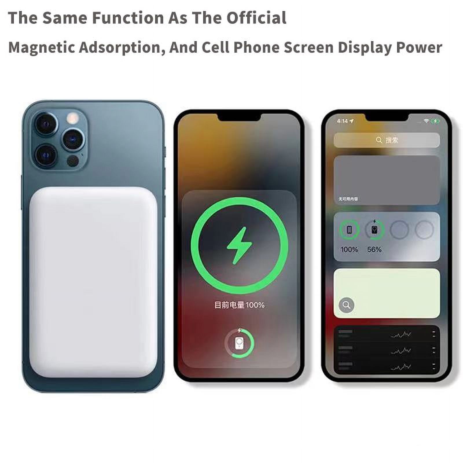 Power Bank MagNETICA DCU 5000 MAh | Ricarica Wireless 15W Per IPhone 12-15 E AirPods | USB-C E USB-A