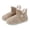 Beige, variant on Women Snow Boots Warm Winter Boots Lined Indoor Shoes Comfortable Footwear Insulated Design For Cold Weather Daily Use ,Us Size:10