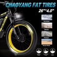 thumbnail image 4 of KETELES Electric Bike for Adults , AWD Ebike Dual Motor, 26'' Fat Tire Mountain Ebikes with 48V 23AH Battery Front suspension ​​Electric Bicycle, 21 Speed Dirt Bikes UL 2849., 4 of 7
