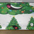 thumbnail image 6 of Ambesonne Christmas Place Mats Set of 4, Xmas Cartoon Funny, Standard Size, Green Yellow White, 6 of 6