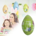 thumbnail image 2 of Inflatable Easter Egg 16IN PVC - Large Easter Hanging Ornament for Outdoor Yard Garden, Blow Up Holiday Decoration & Spring Party Decor, 2 of 9