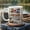 Black, variant on Personalized Fishing Dad Mug, Faux 3D Effect, Lake Day Gift, Ceramic Coffee Cup