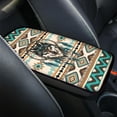 thumbnail image 3 of Renewold American Tribal Wolf Dream Catcher Auto Center Console Pad Universal Automotive Comfortable Console Armrest Cushion Softness Car Accessory Decor, 3 of 6