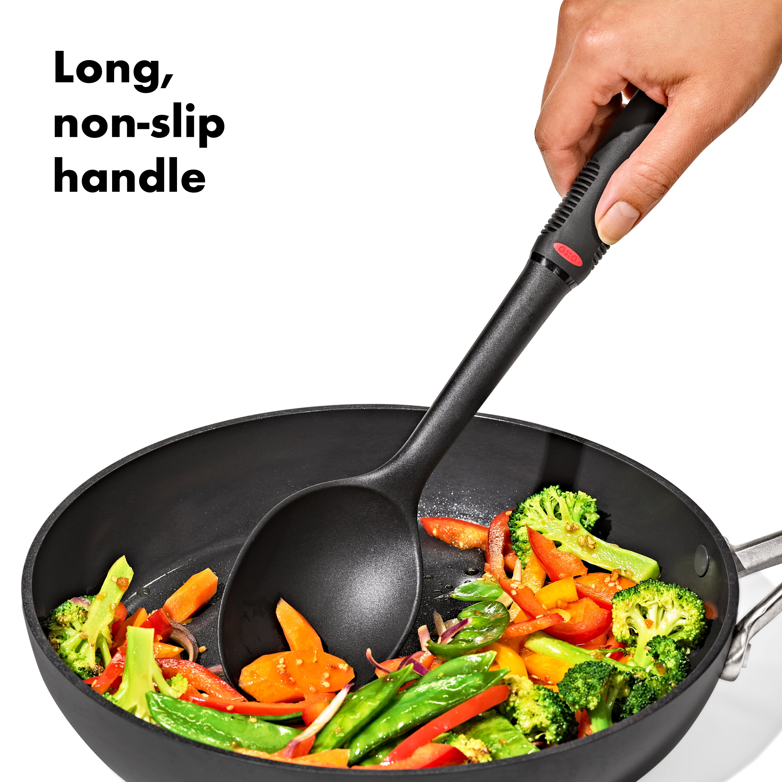 OXO Softworks 13" Nylon Cooking Spoon, Black