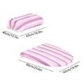 thumbnail image 3 of Vfedsrsge Washable Polyester Toilet Lid and Tank Cover Set - Elastic Universal Fit for Round/Elongated Toilets - Pink - Machine Washable - Dust Protection - 2-Piece Bathroom Decor, 3 of 6
